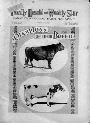 Family Herald & Weekly Star, Canada'a National Farm Magazine, December 4, 1935