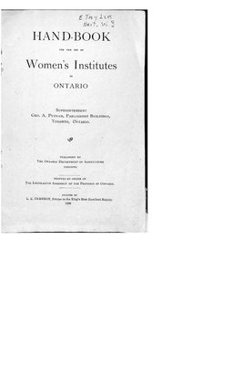 FWIO Handbook, 1908