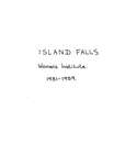 Island Falls WI Tweedsmuir Community History, 1931-59b