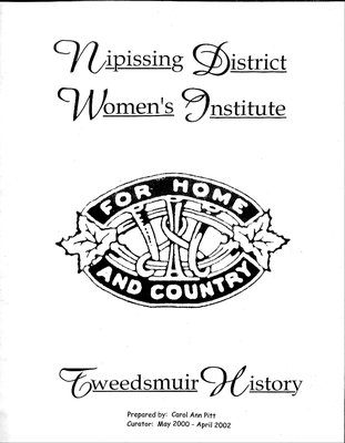 Nipissing District Women's Institute Tweedsmuir Community History, 2000-02