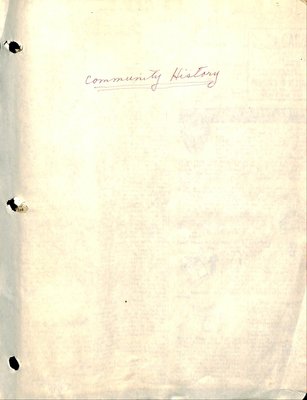 Nipissing District WI Tweedsmuir Community History, 1928-75