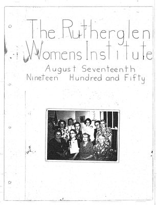 Rutherglen WI Tweedsmuir Community History, Volume 1