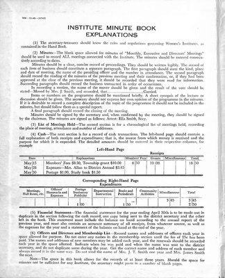 Penninsula WI Minute Book, 1947-50