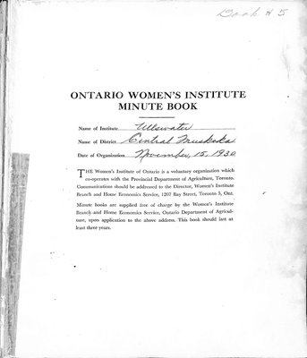 Ullswater WI Minute Book, 1951-57