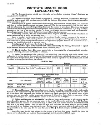 Calvin WI Minute Book, 1965-68