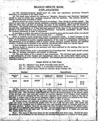 Cochrane WI Minute Book, 1939-41