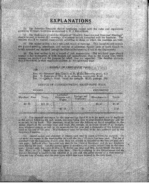 Earlton WI Minute Book, 1933-39