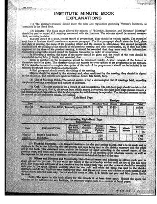 Earlton WI Minute Book, 1956-63