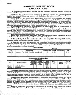 Island Falls WI Minute Book, 1956-57