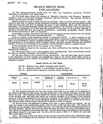 Mattawa WI Minute Book, 1938-43