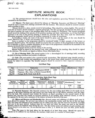 Mattawa WI Minute Book, 1948-53