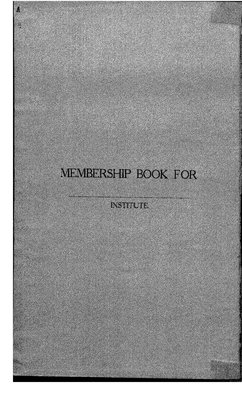 Temiskaming District WI Membership List, 1916-19