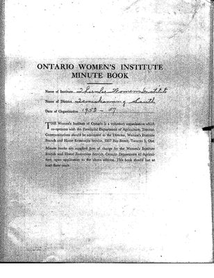 Thornloe WI Minute Book, 1953-57