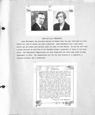 Bala WI Tweedsmuir Community History, Volume 1