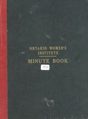 Friendship Circle WI Minute book 1959-64