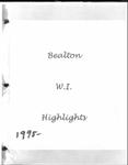 Bealton WI Tweedsmuir Community History, Volume 7, 1995-2004