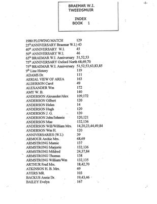 Braemar WI Tweedsmuir Community History, Volume 1, 1910-1922