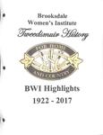 Brooksdale WI Tweedsmuir Community History, 1922-2017