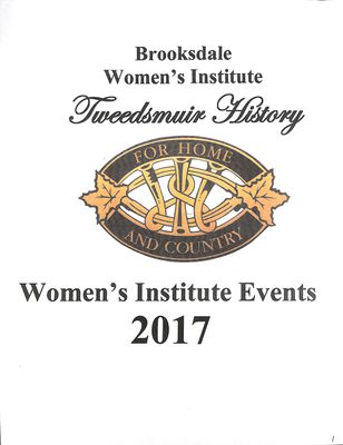 Brooksdale WI Tweedsmuir Community History, 2017