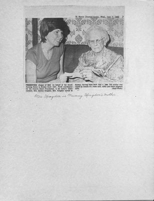 Browns WI Tweedsmuir Community History, 1982-1984