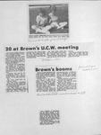 Browns WI Tweedsmuir Community History, 1985-1986