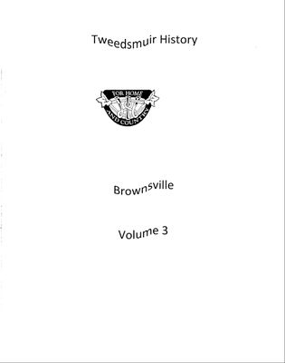 Brownsville WI Tweedsmuir Community History, Volume 3