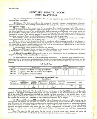 Crozier WI Minute Book 1947-50