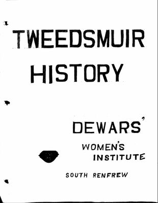 Dewars WI Tweedsmuir Community History, Volume 2 (1941-1980)