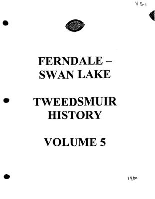 Ferndale-SwanLake WI Tweedsmuir Community History Volume 5