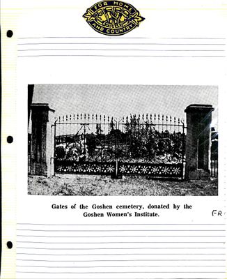 Goshen WI Tweedsmuir Community History, Volume 1