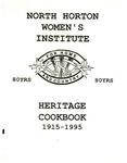 North Horton Women's Institute Heritage Cookbook 1915-1995
