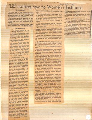 Lakeside WI Tweedsmuir Community History, Volume 9, 1970-
74