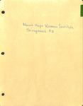 Mount Hope WI Tweedsmuir Scrapbook Volume 3