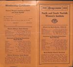 North and South Norfolk Districts WI Programmes, 1932-33