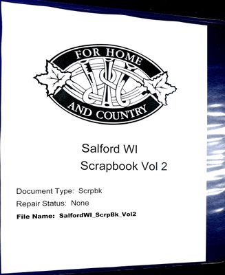 Salford WI Scrapbook, Volume 2, 1963-07