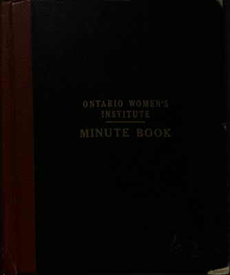 Shenston WI Minute Book, 1962-67