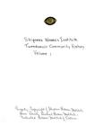 Skipness WI Tweedsmuir Community History Volume 1