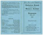 Torbolton WI Program Book 1936-37