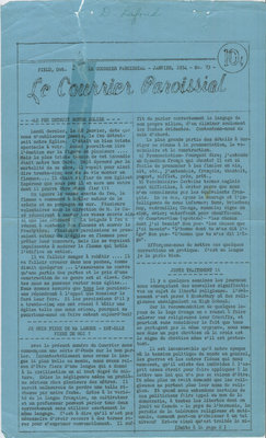 Le Courrier Paroissial 73