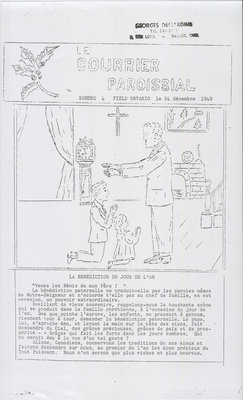 Le Courrier paroissial 4, 24 décembre 1949