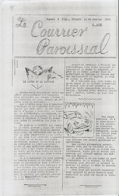 Le Courrier Paroissial 9, 28 janvier 1950