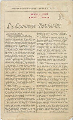 Le Courrier Paroissial 83