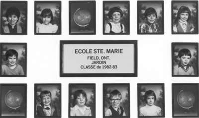 École Ste-Marie, Field, ON, 1982-83 / Ste-Marie School, Field, ON, 1982-83