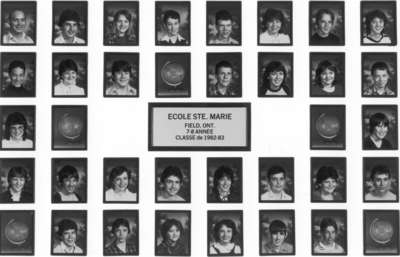 0143. École Ste-Marie à Field, ON, 1982-83 / Ste-Marie School, Field, ON, 1982-83