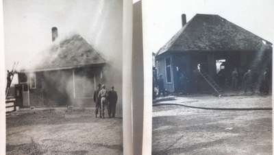 Incendie de la Field Service Station, Field, ON, 1946 / Field Service Station fire, Field, ON, 1946