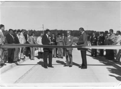 Inauguration du pont de Crystal Falls / Bridge inauguration, Crystal Falls