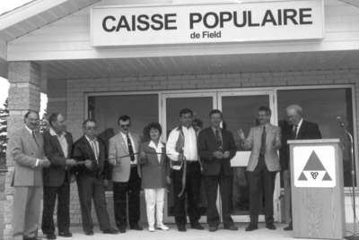 Inauguration de la Caisse populaire de Field, ON / Inauguration of Field's Caisse populaire