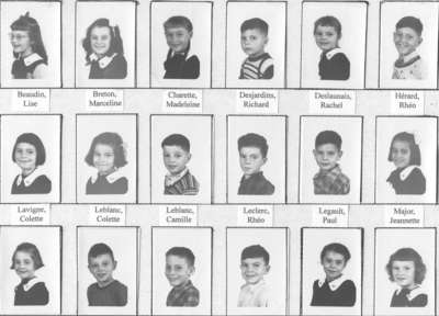 2e année, école St-Joseph, Field, ON, 1953-54 / Grade 2, St-Joseph School, Field, ON, 1953-54