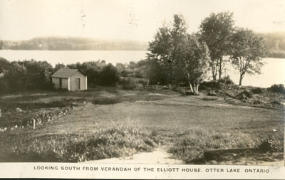 Looking south from verandah of the Elliott House