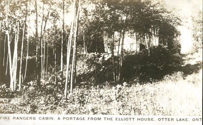 Fire Rangers Cabin - a portage from the Elliott House, Otter Lake Ontario